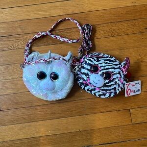 NEW Ty Beanie Baby 6 Ways to Wear Bags